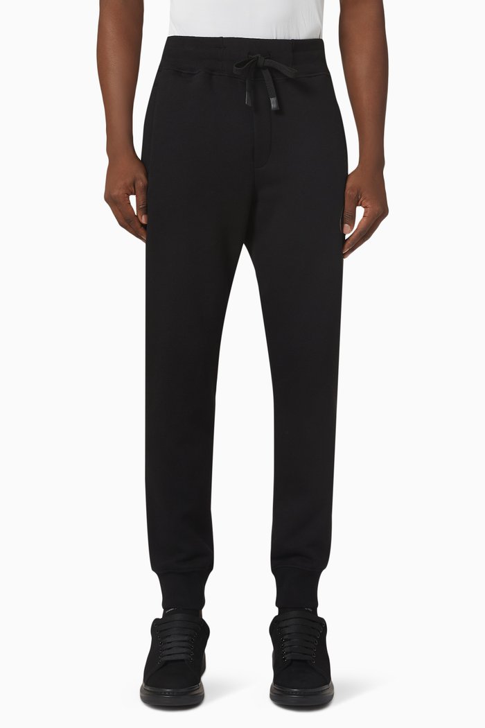 

Logo Sweatpants in Fleece, Black