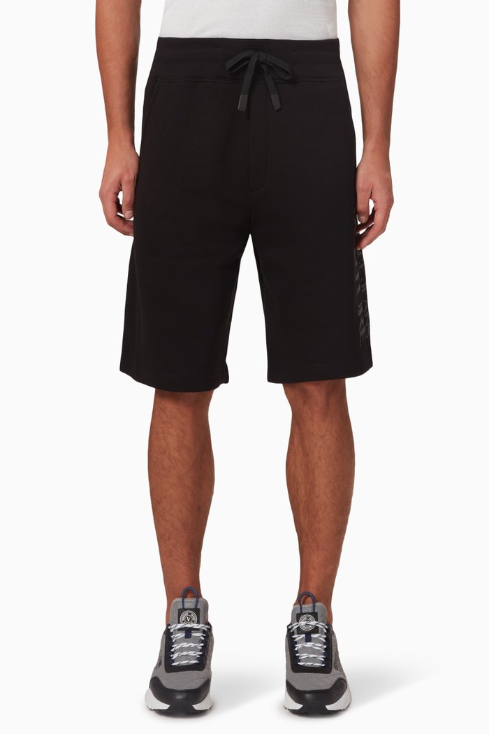 

Logo-print Shorts in Cotton-fleece, Black
