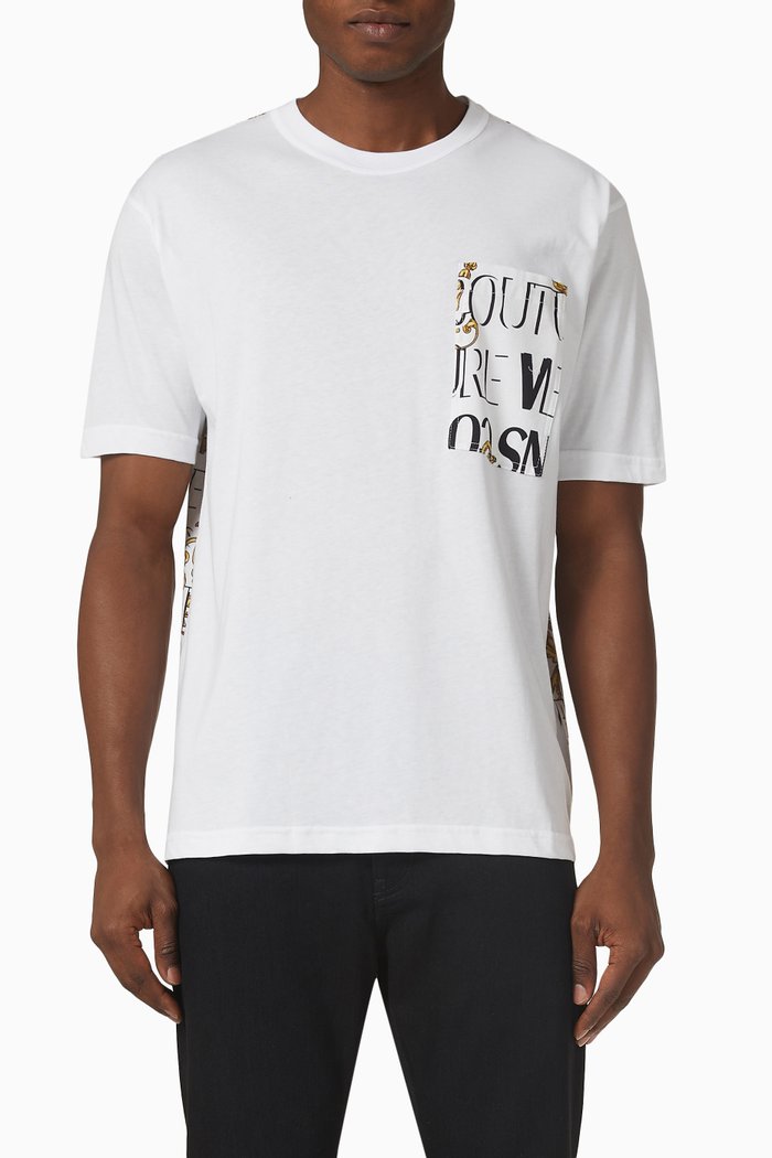 Logo T-shirt in Cotton Jersey, White