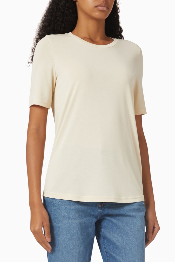 Stella T-shirt in Tencel™ Modal, Neutral