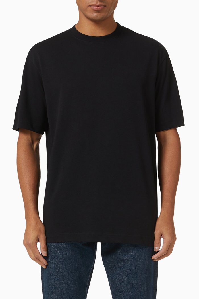 

T-shirt in Cotton Jersey, Black