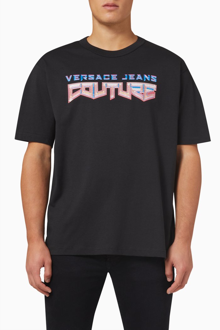 

Logo T-shirt in Cotton Jersey, Black