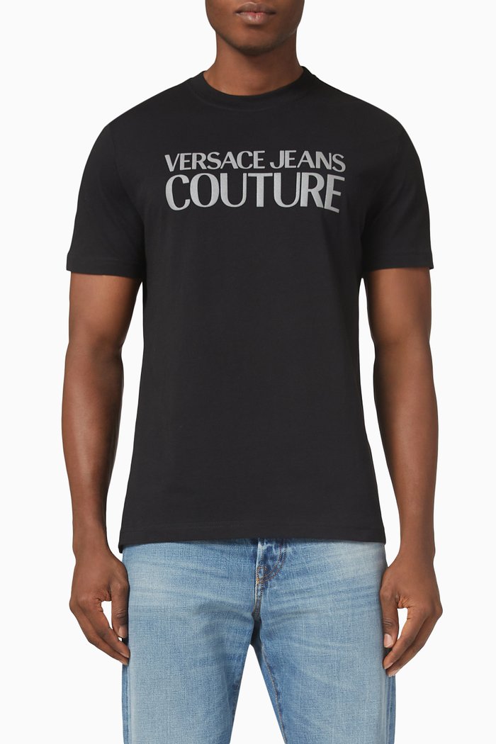 

Logo T-shirt in Cotton Jersey, Black