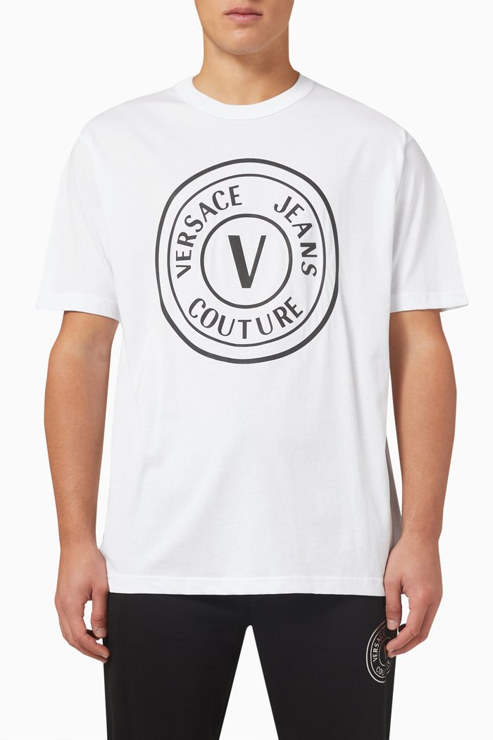 

Emblem Logo-printed T-shirt in Cotton, White