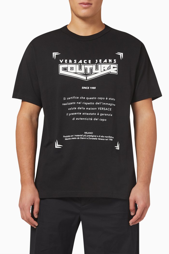 

Space Warranty T-shirt in Organic Cotton, Black