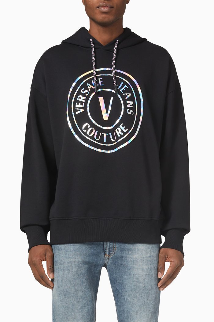 

Hoodie in Fleece, Black