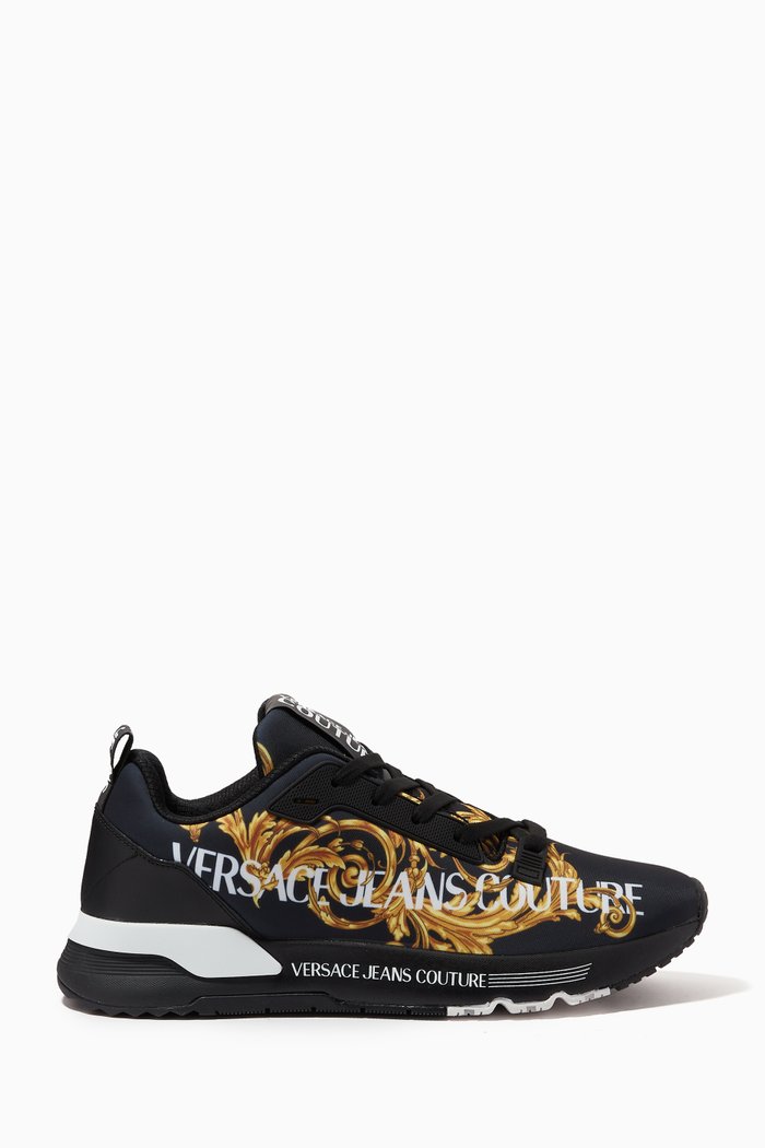

Baroque-print Low-top Sneakers, Black