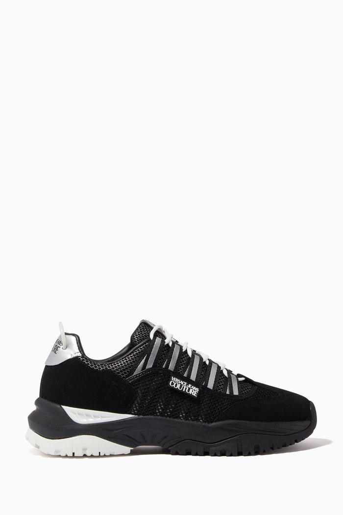 

Blitzar Sneakers in Leather & PU, Black