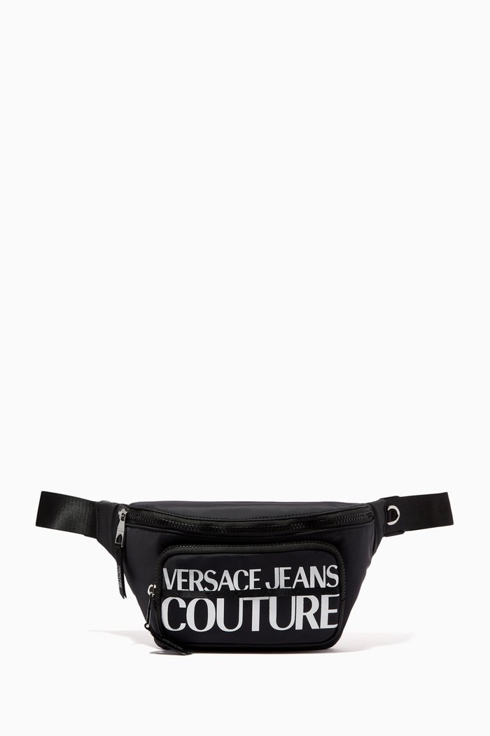 

Logo Belt Bag in Canvas, Black