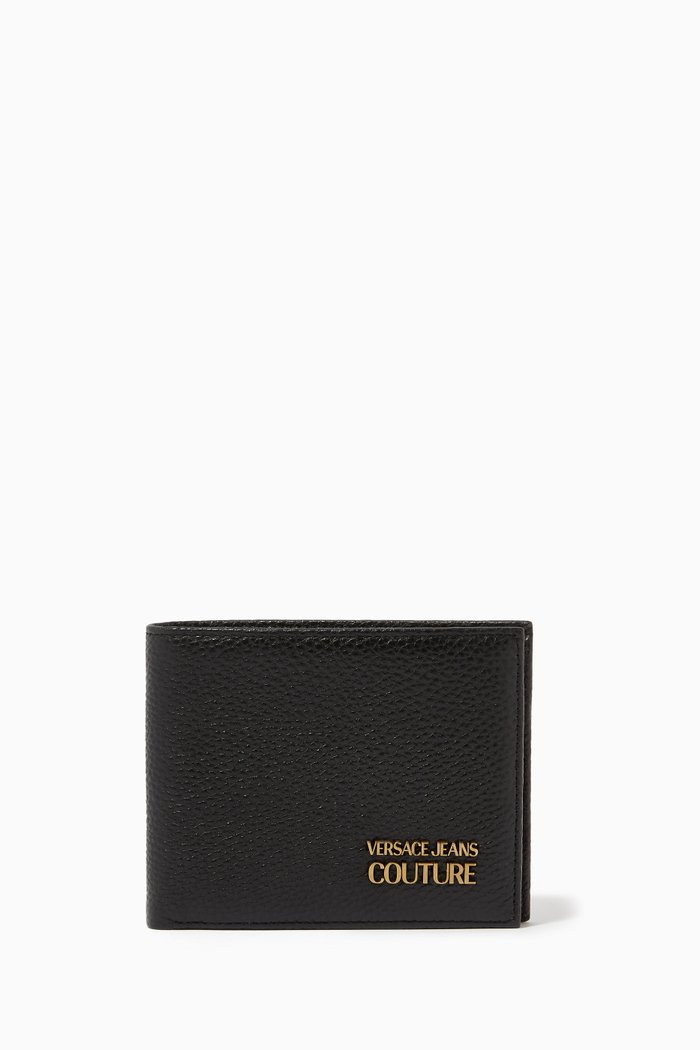 

Logo Wallet in Leather, Black