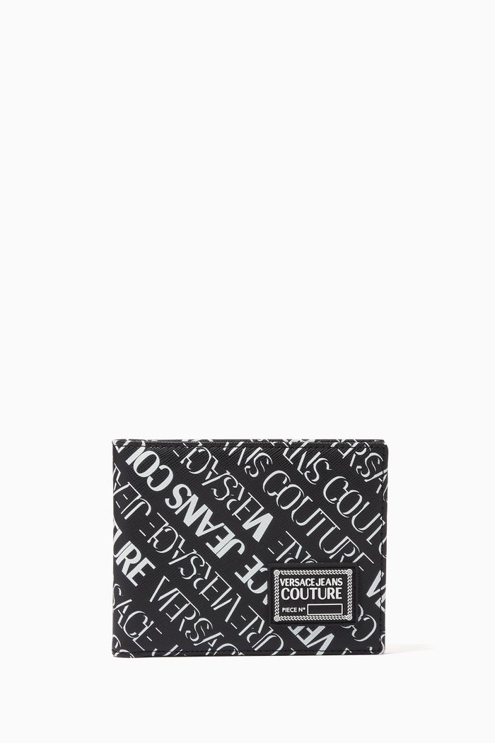 

Logo Billfold Wallet in Leather, Black