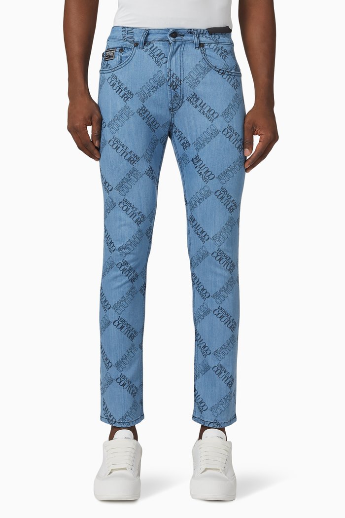 Slim Fit Jeans in Denim, Blue