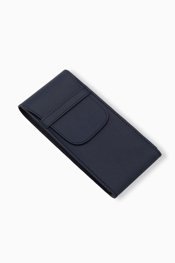 

John Watch Pouch in Leather, Blue