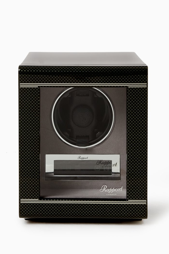

Formula Single Watch Winder in Carbon Fibre, Black