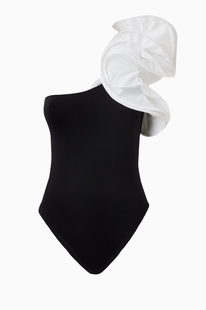 

Carmen One-piece Swimsuit in Stretch Nylon, Black