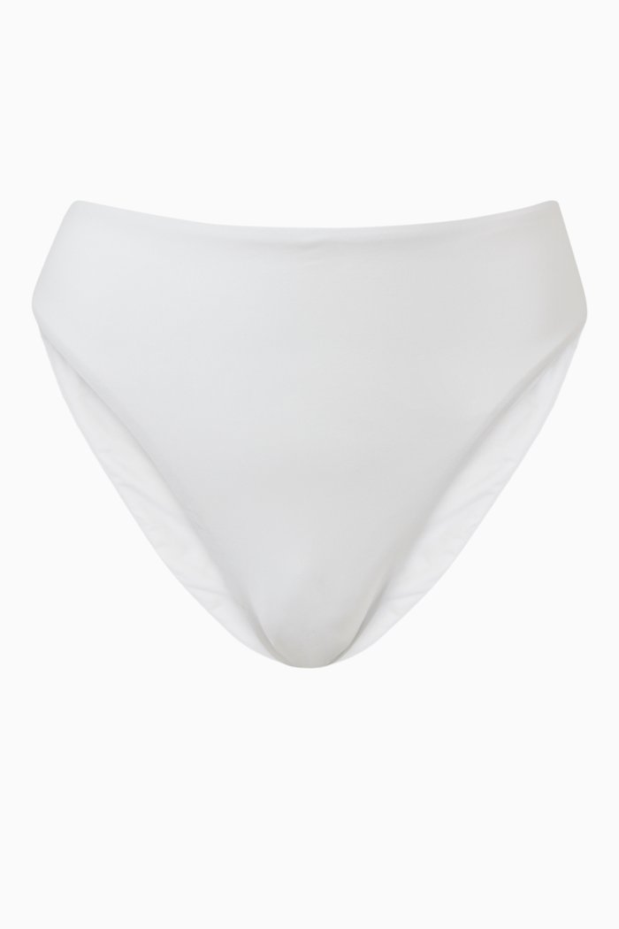 

Britney Bikini Bottom in Stretch Nylon, White