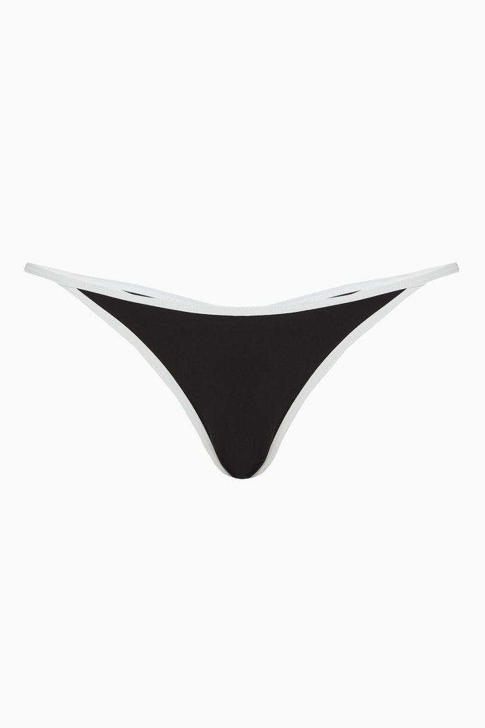 

Caro Bikini Bottom in Stretch Nylon, Black