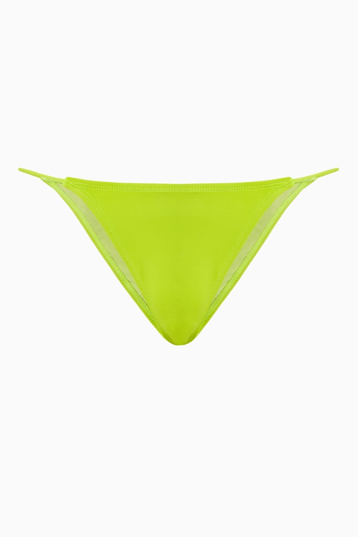 

Caro Bikini Bottom in Stretch Nylon, Green