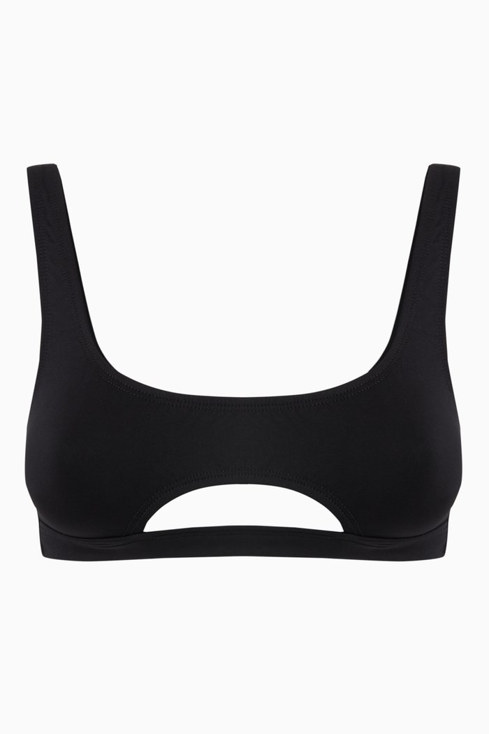 

Kenny Bikini Top in Stretch Nylon, Black