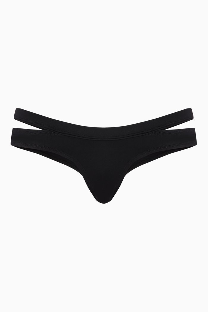 

Kenny Bikini Bottom in Stretch Nylon, Black
