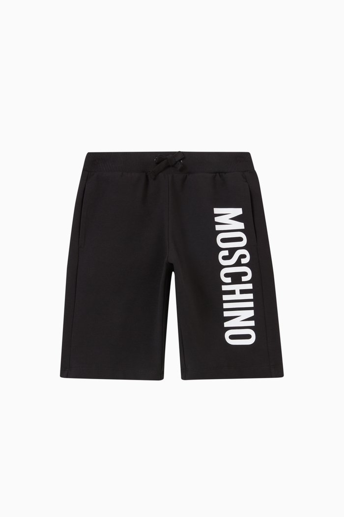Logo Shorts in Cotton, Black