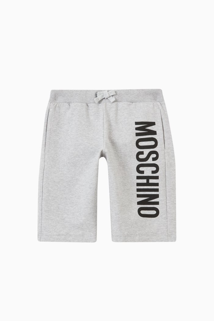 

Logo Shorts in Cotton, Grey
