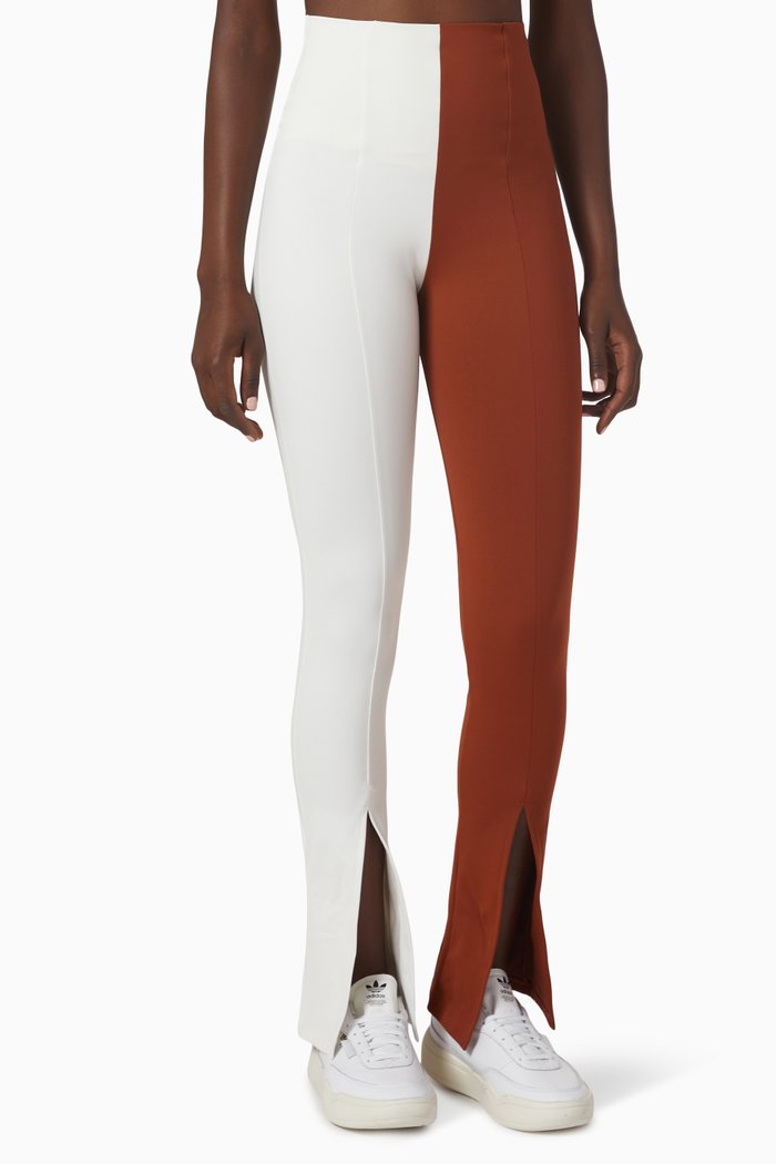 

Ponti Leggings in Price Lash Mescla, White
