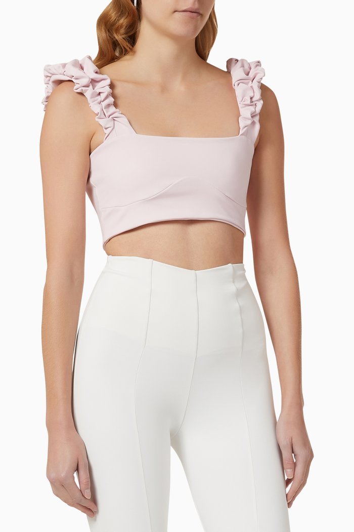 

Scrunchie Top in Price Lash Mescla, Pink