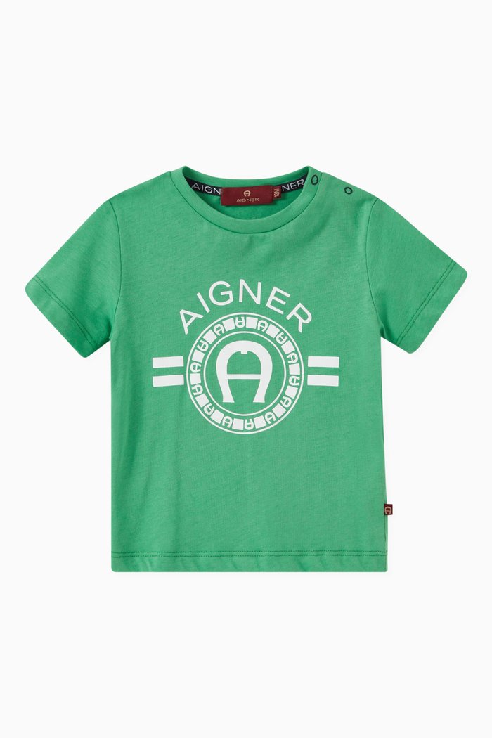 

Logo T-shirt in Jersey, Green