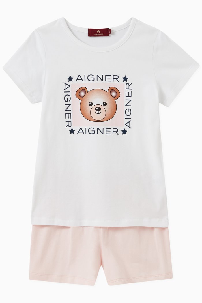 

Teddy T-shirt & Shorts Set, Pink