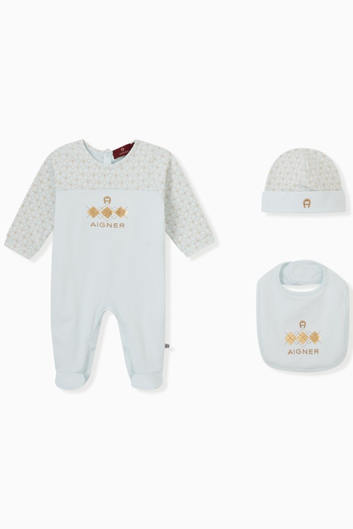 

Logo Overall Set in Cotton, Blue