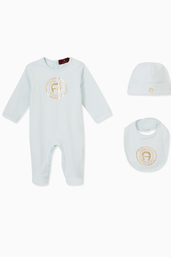 

Logo Overalls Set in Cotton, Pink