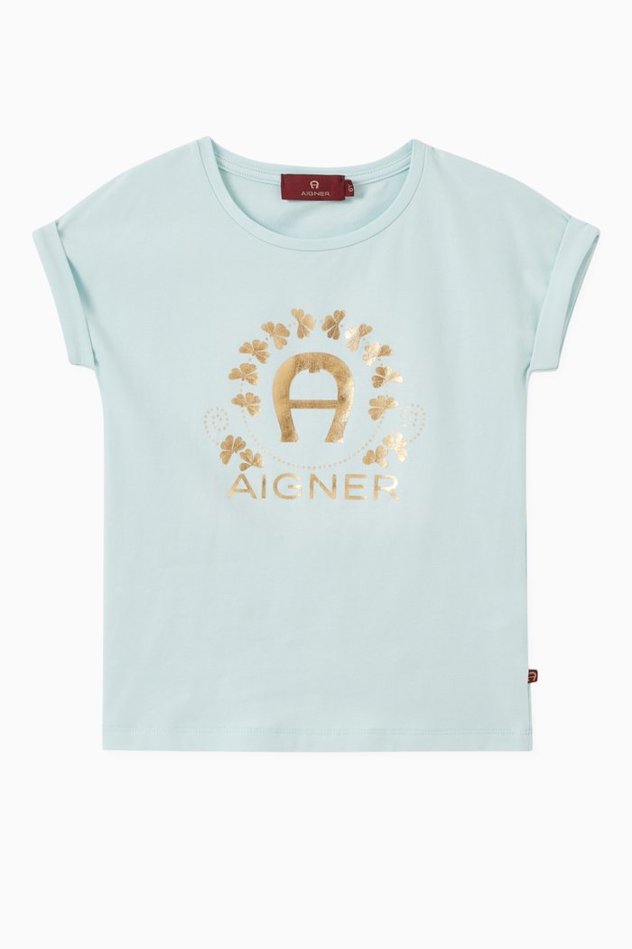 

Foil Logo T-shirt in Cotton, Blue
