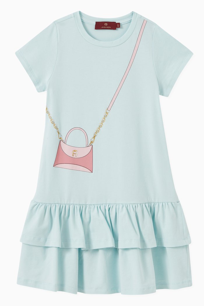 

Logo Crossbody Graphic Dress, Blue