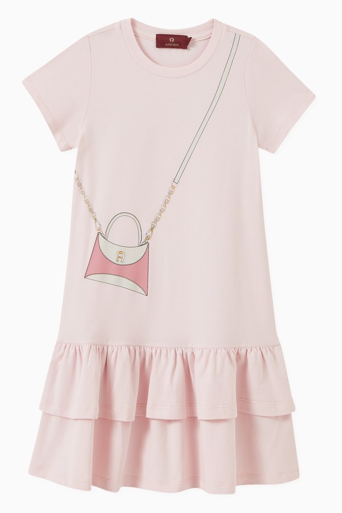 

Logo Crossbody Graphic Dress, Pink