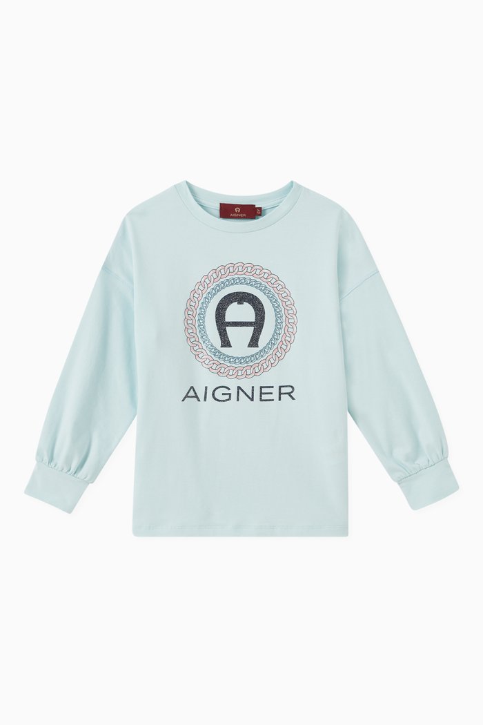 

Logo Sweatshirt in Cotton, Blue