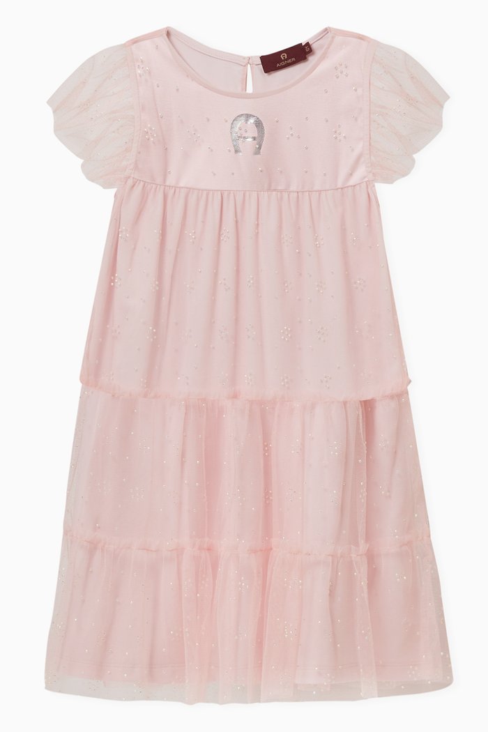 

Embellished Tulle Dress, Pink