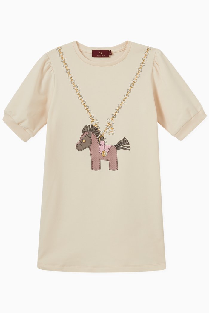 

Pony Dress in Cotton, White