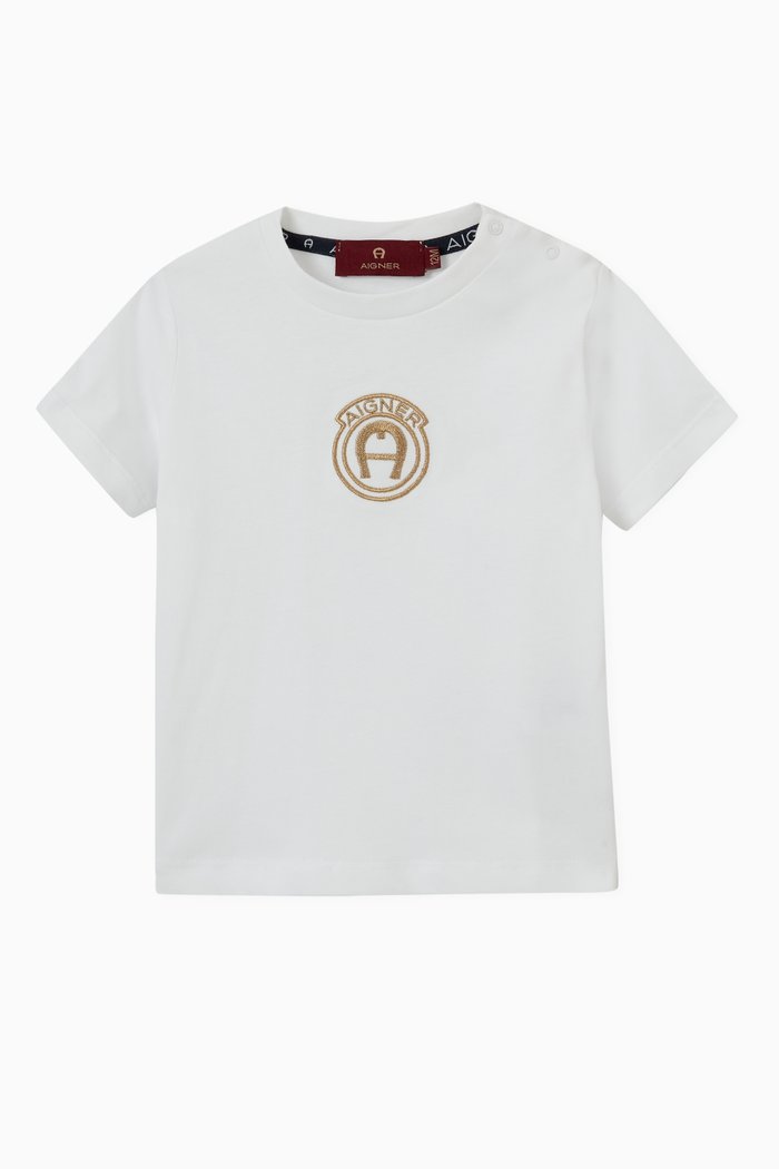 

Embroidered Logo T-shirt, White