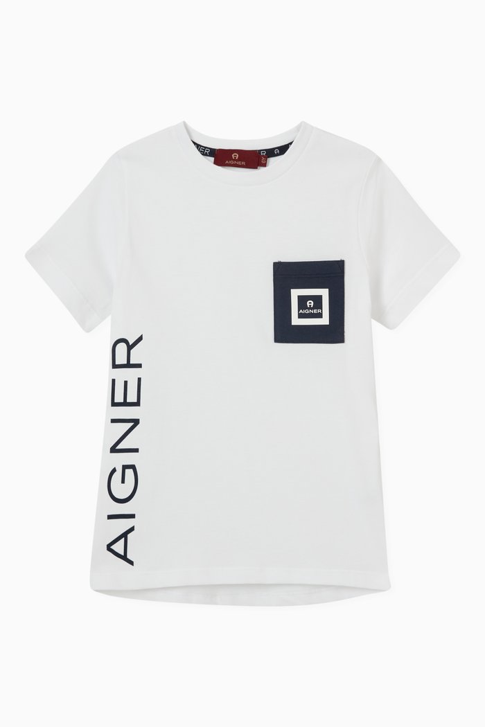 Logo T-shirt in Cotton, White