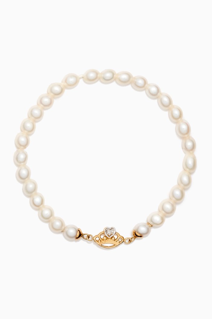My Princess Pearl Bracelet in 18kt Yellow Gold