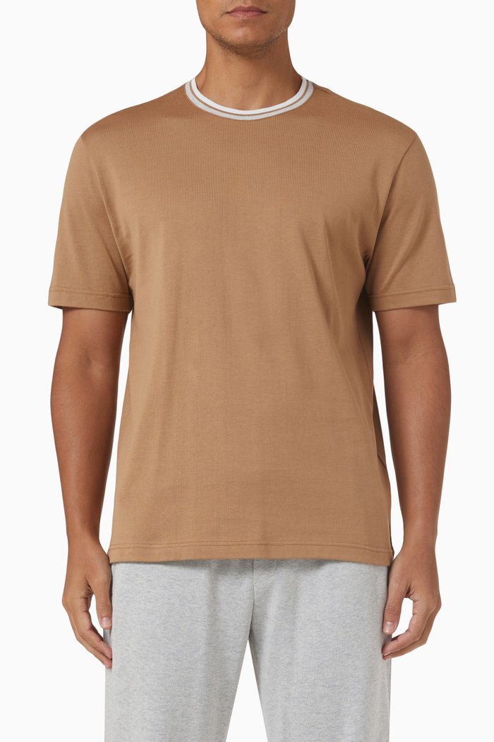 

Crewneck T-shirt in Cotton, Neutral