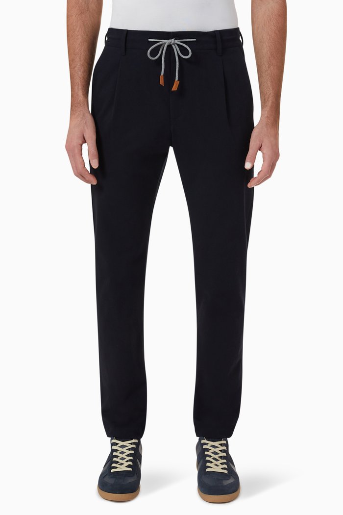 

Jogging Pants in Cotton Jersey, Blue