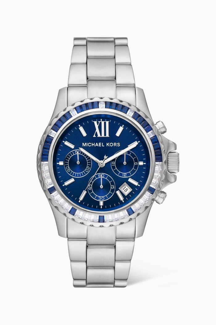 

Everest Quartz Chronograph Watch, 42mm, Silver