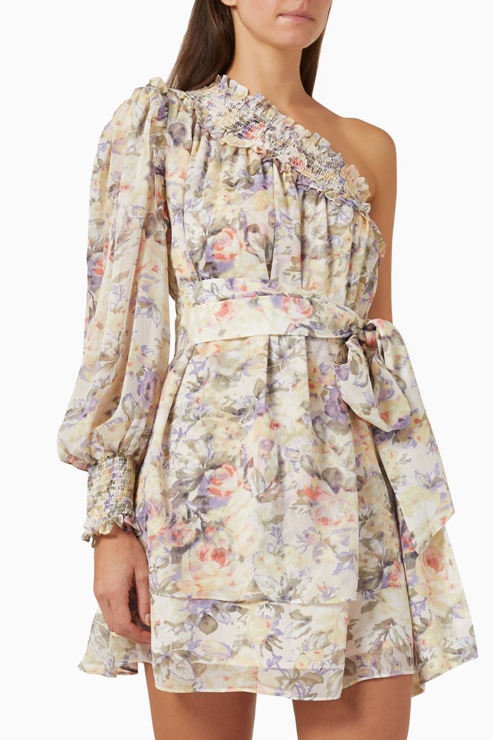 

Persicum Mini Dress in Chiffon, Multicolour