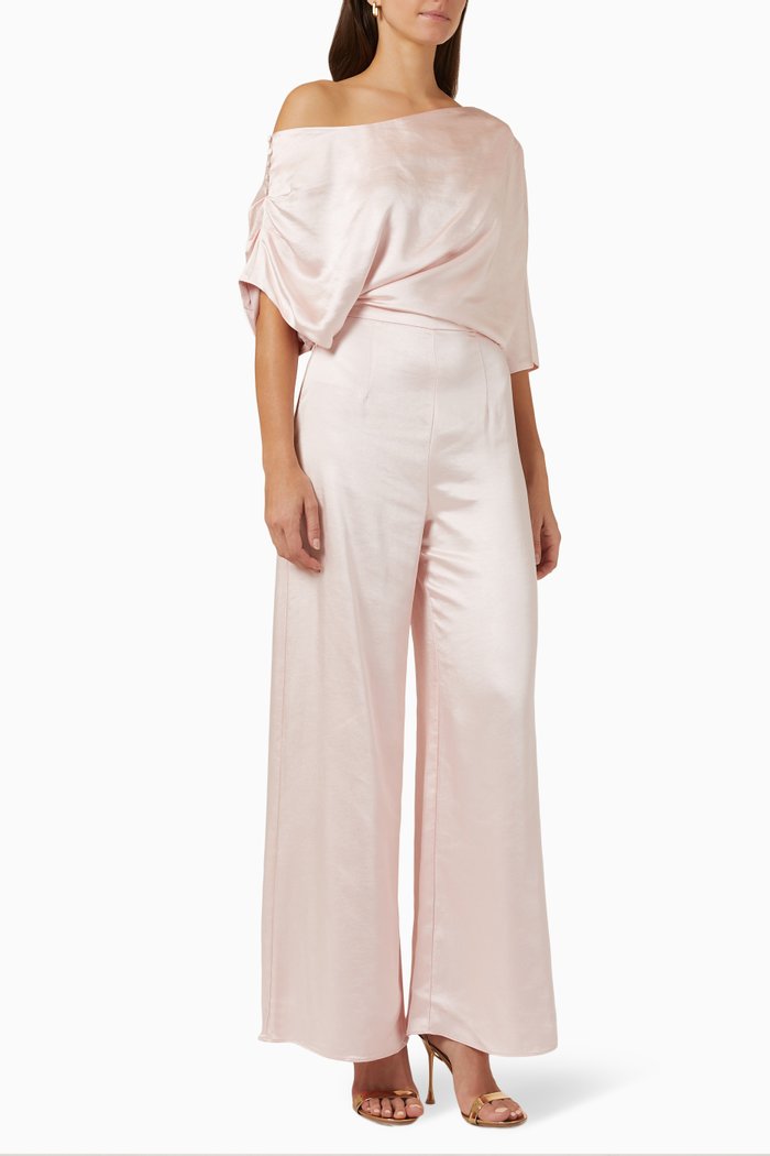 

Matria Jumpsuit in Satin, Pink