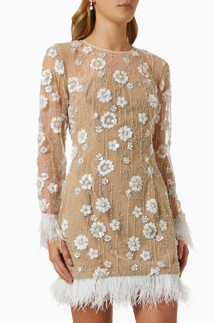 

Grandis Mini Dress, Neutral