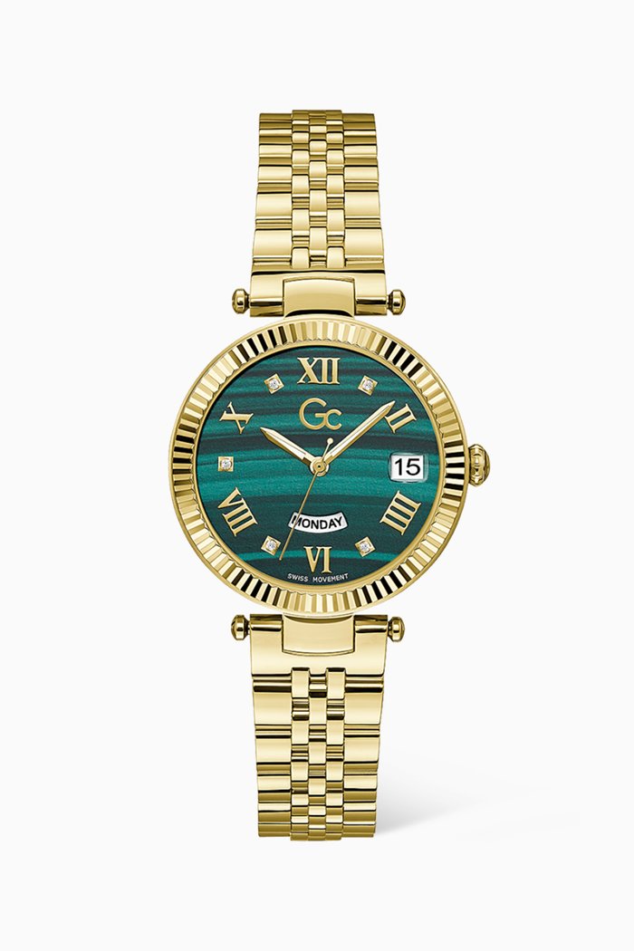 Flair Quartz Watch, 34mm, Gold