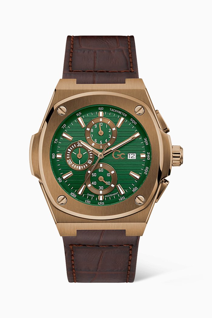 

Coussin Shape Chrono Watch, Metallic