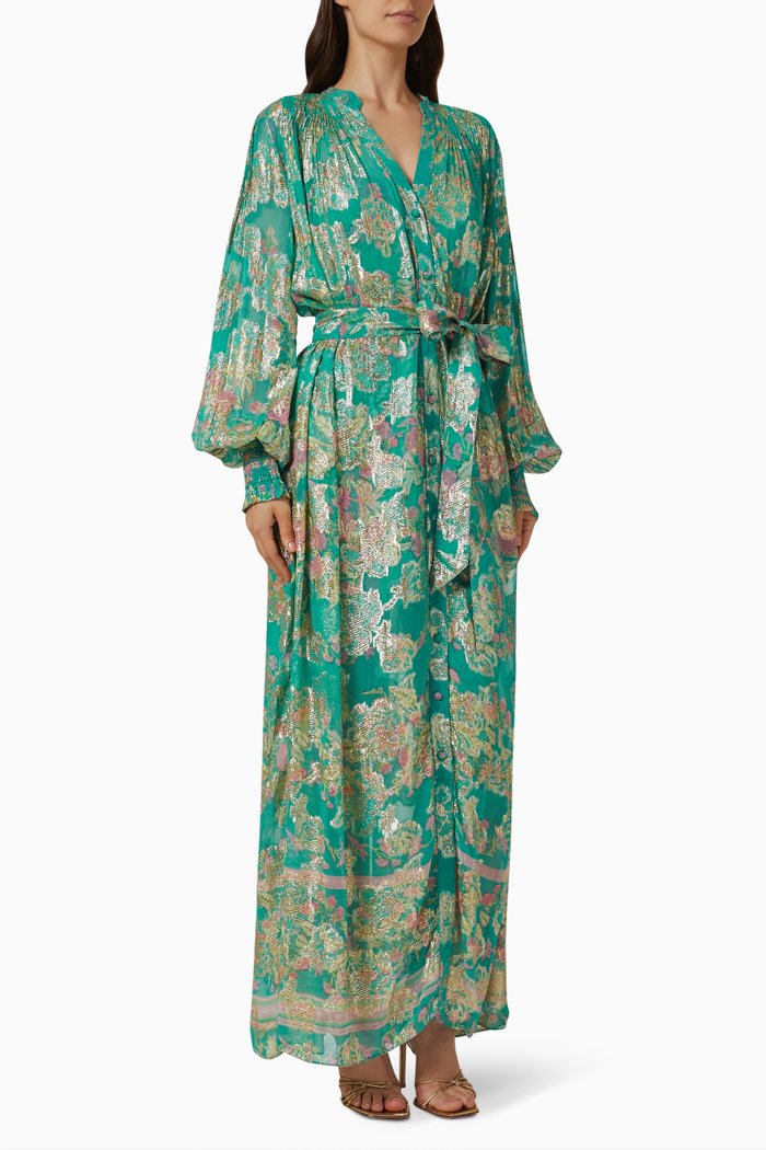 

Isha Floral Print Dress, Blue